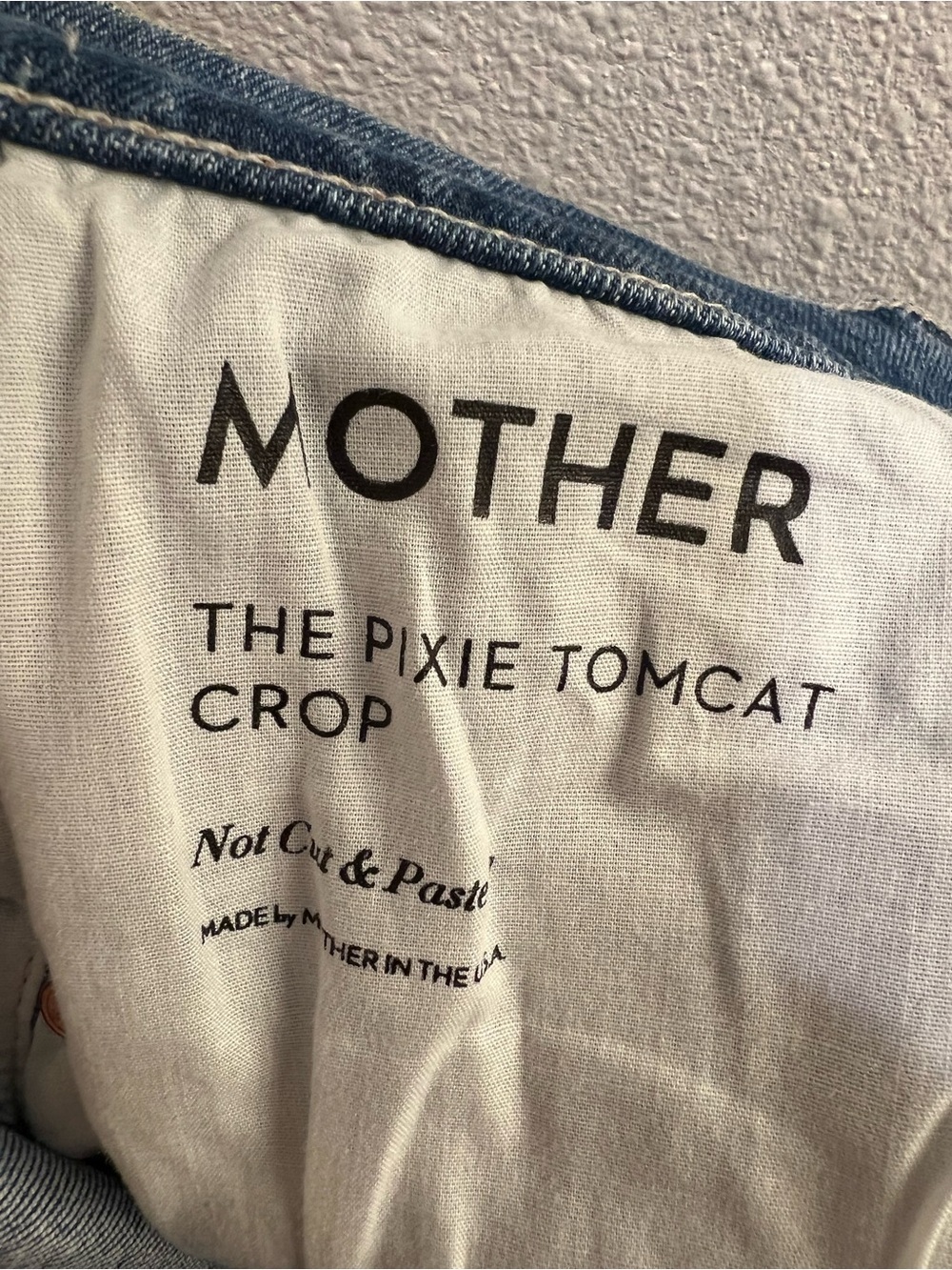 Mother The Pixie Tomcat Womens Button Fly Straight Leg Cropped Jeans - Picture 5 of 6